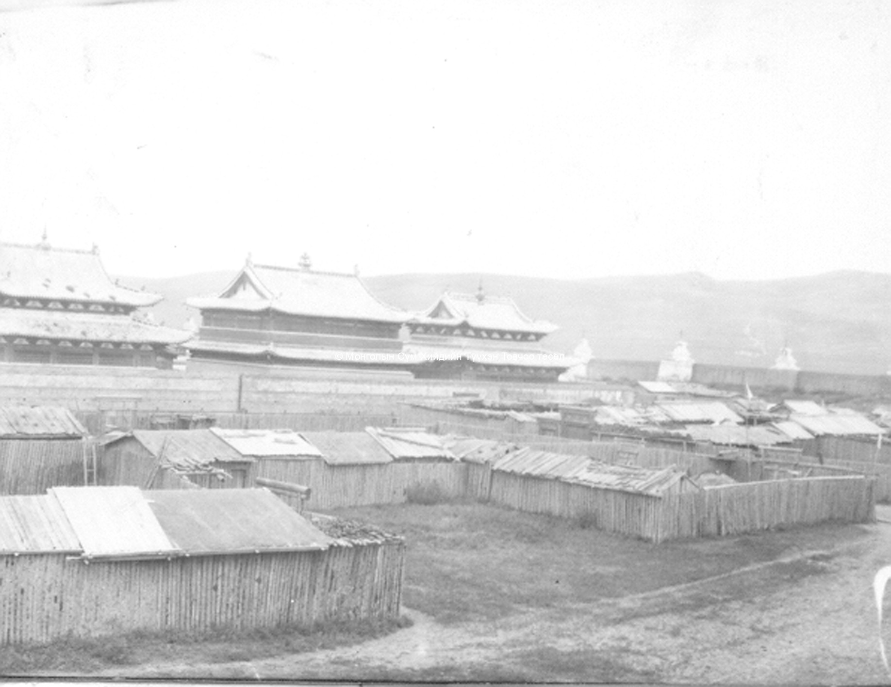 The Zuu temples from behind. Film Archives K-24167